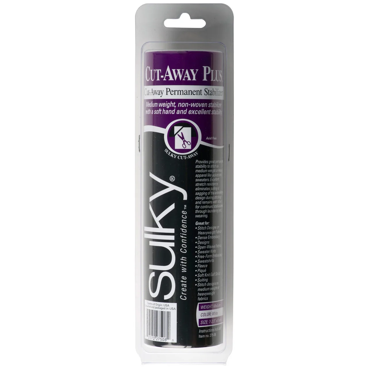 Sulky Cut-Away Plus™ Stabilizer - 7 2/3'' x 8 yd. Roll