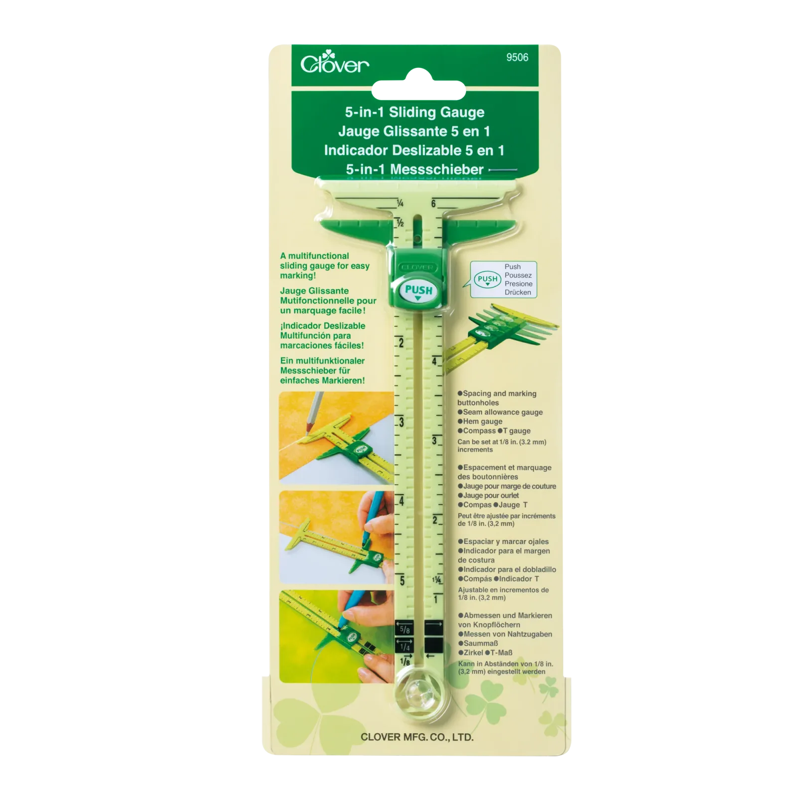 Clover 5-in-1 Sliding Gauge 9506